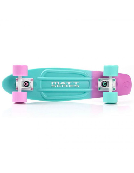 Deskorolka meteor plastikowa matt pink and minth/minth and pink/white  23999