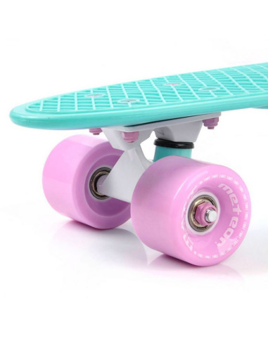 Deskorolka meteor plastikowa matt pink and minth/minth and pink/white  23999