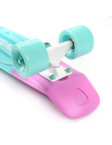 Deskorolka meteor plastikowa matt pink and minth/minth and pink/white  23999