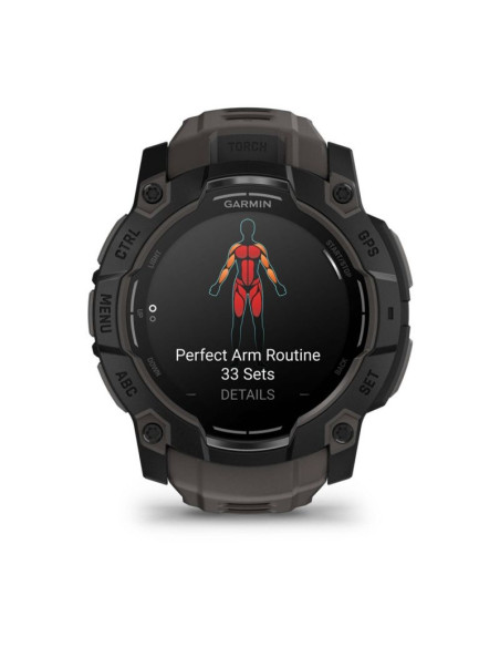 Zegarek garmin instinct 3 – 50 mm amoled black met charcoal band
