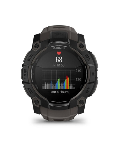 Zegarek garmin instinct 3 – 50 mm amoled black met charcoal band