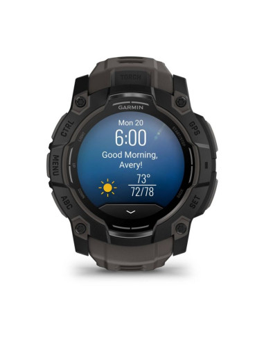 Zegarek garmin instinct 3 – 50 mm amoled black met charcoal band