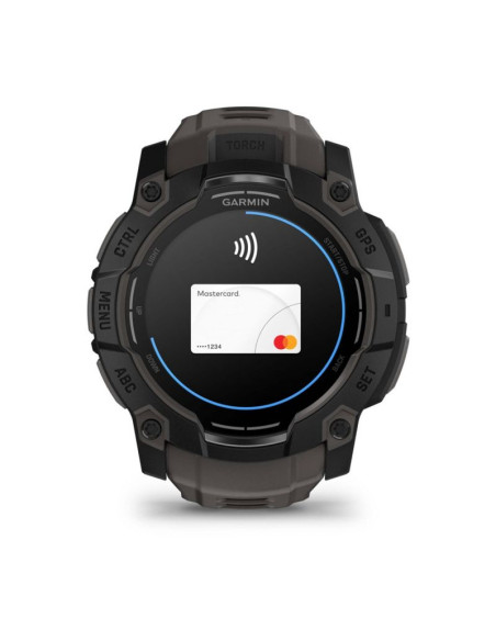 Zegarek garmin instinct 3 – 50 mm amoled black met charcoal band