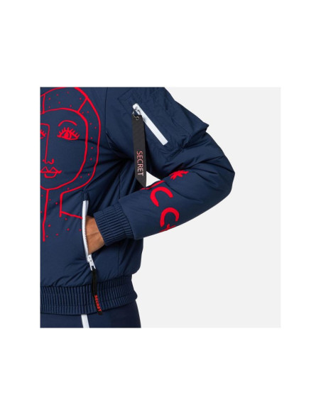 Kurtka rossignol w yety fleecy bomber jkt niebieski