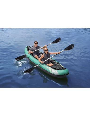 Bestway 65052 / 24 kajak sportowy 2 os. czarny, zielony, szary, miętowy kopolimer akrylonitrylo-butadieno-styrenowy (abs), nylon