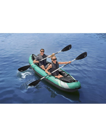 Bestway 65052 / 24 kajak sportowy 2 os. czarny, zielony, szary, miętowy kopolimer akrylonitrylo-butadieno-styrenowy (abs), nylon