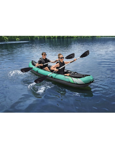 Bestway 65052 / 24 kajak sportowy 2 os. czarny, zielony, szary, miętowy kopolimer akrylonitrylo-butadieno-styrenowy (abs), nylon