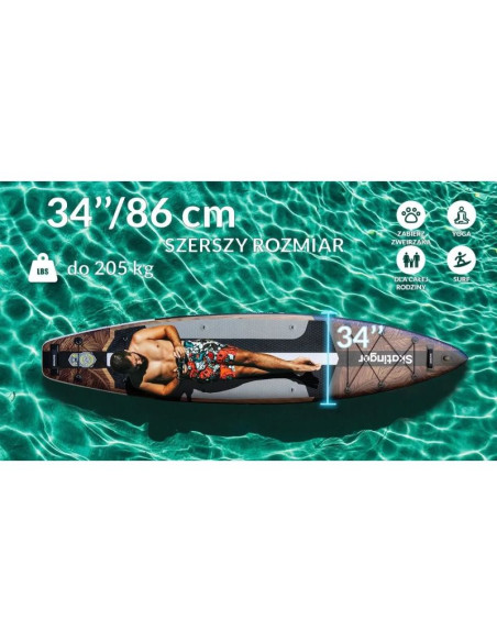 Deska sup skatinger waverider 380x86x16 touring