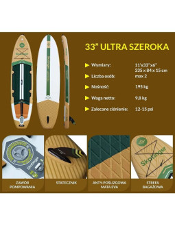 Deska sup skatinger peninsula trojan horse 335x84x15 touring 2