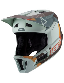 Kask rowerowy typu full face leatt helmet mtb gravity 2.0 v25 rozmiar m, miętowy