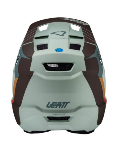 Kask rowerowy typu full face leatt helmet mtb gravity 2.0 v25 rozmiar m, miętowy