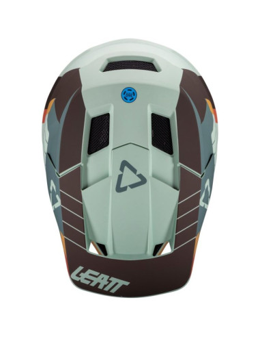 Kask rowerowy typu full face leatt helmet mtb gravity 2.0 v25 rozmiar m, miętowy