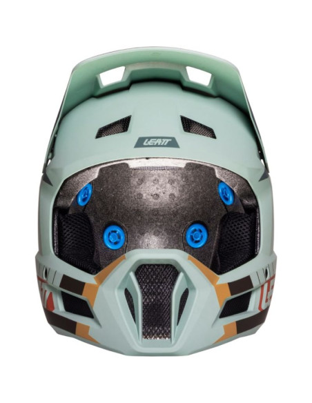Kask rowerowy typu full face leatt helmet mtb gravity 2.0 v25 rozmiar m, miętowy