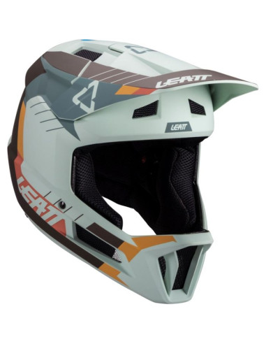 Kask rowerowy typu full face leatt helmet mtb gravity 2.0 v25 rozmiar l, miętowy