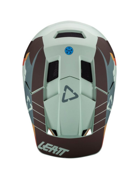 Kask rowerowy typu full face leatt helmet mtb gravity 2.0 v25 rozmiar l, miętowy
