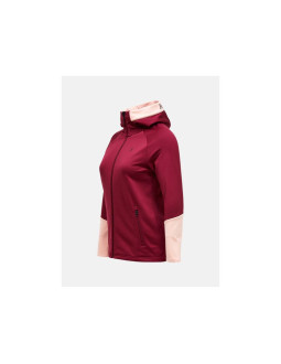 Bluza z kapturem damska peak performance rider essentials zip hood - vertical zenith/peach fuzz rozmiar: m 2