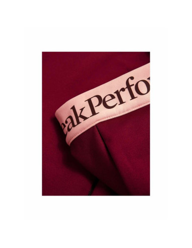 Bluza z kapturem damska peak performance rider essentials zip hood - vertical zenith/peach fuzz rozmiar: m
