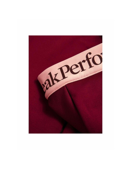 Bluza z kapturem damska peak performance rider essentials zip hood - vertical zenith/peach fuzz rozmiar: m