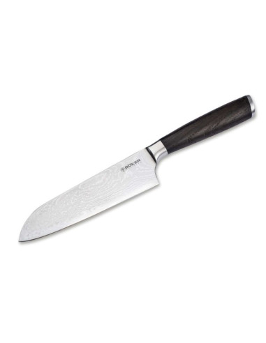 Nóż böker solingen meisterklinge damast santoku
