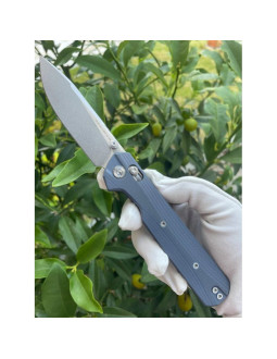 Nóż knivespl the first blue g10 14c28n