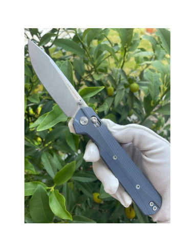 Nóż knivespl the first blue g10 14c28n