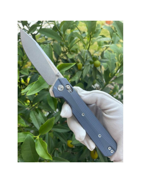Nóż knivespl the first blue g10 14c28n