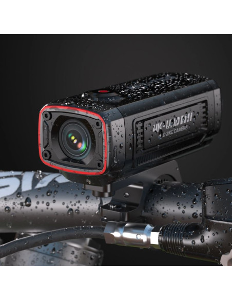 Kamera sportowa akeeyo aky-710s wideorejestrator 4k na kierownicę motocykl - czarna