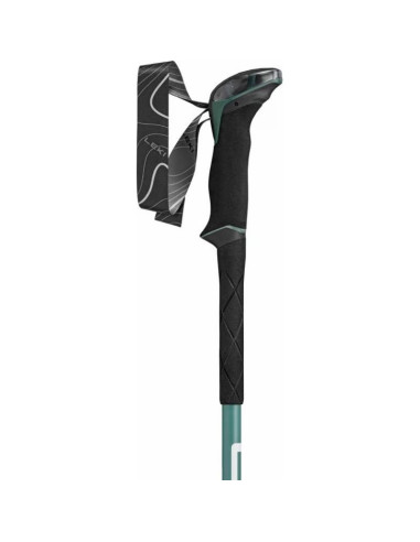 Kije trekkingowe leki makalu lite, 100-135cm green/white