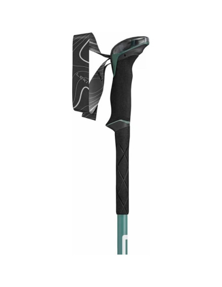 Kije trekkingowe leki makalu lite, 100-135cm green/white