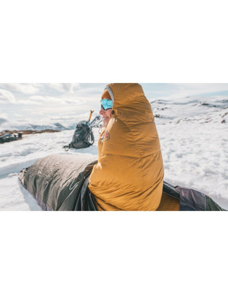 Robens mountain bivvy dorosły śpiwór prostokątny nylon, poliester ciemny zielony