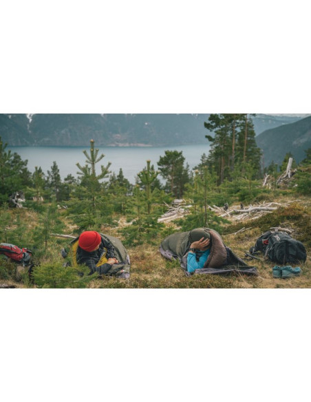 Robens mountain bivvy dorosły śpiwór prostokątny nylon, poliester ciemny zielony