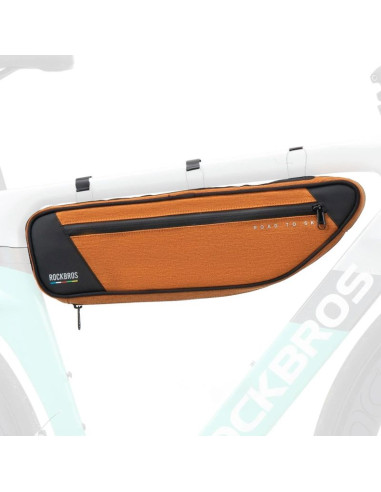 Torba pod ramę 2l rockbros tl003 road to sky wodoodporna – pomarańczowa