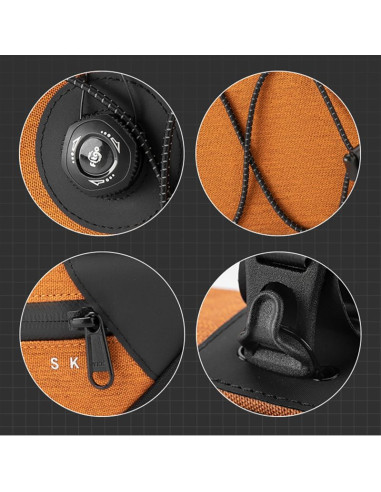 Torba pod ramę 2l rockbros tl003 road to sky wodoodporna – pomarańczowa