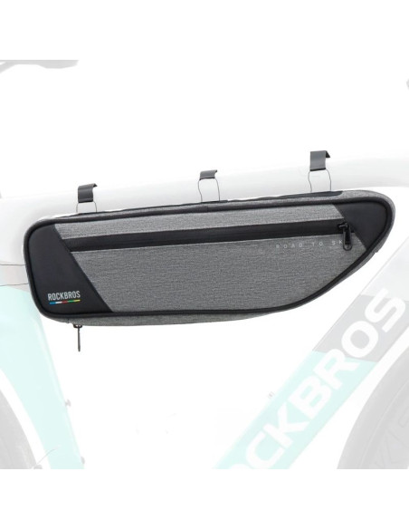 Torba pod ramę 2l rockbros tl003 road to sky wodoodporna – szara