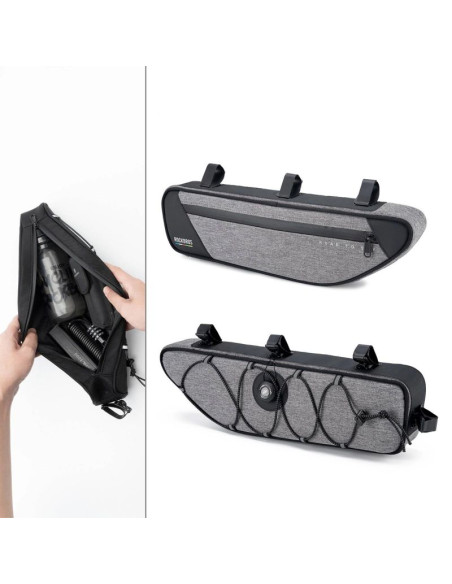 Torba pod ramę 2l rockbros tl003 road to sky wodoodporna – szara