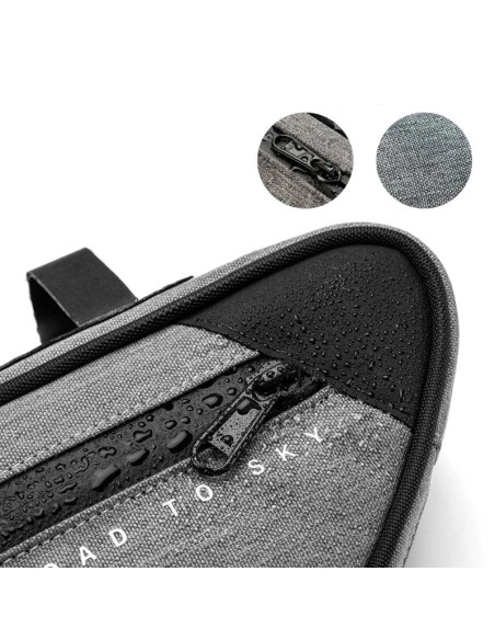 Torba pod ramę 2l rockbros tl003 road to sky wodoodporna – szara
