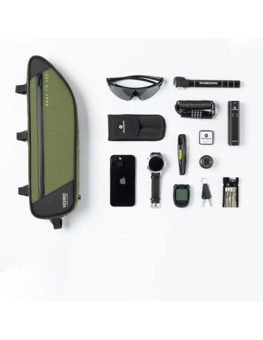 Torba pod ramę 2l rockbros tl003 road to sky wodoodporna – zielona