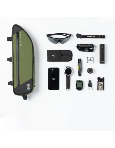 Torba pod ramę 2l rockbros tl003 road to sky wodoodporna – zielona
