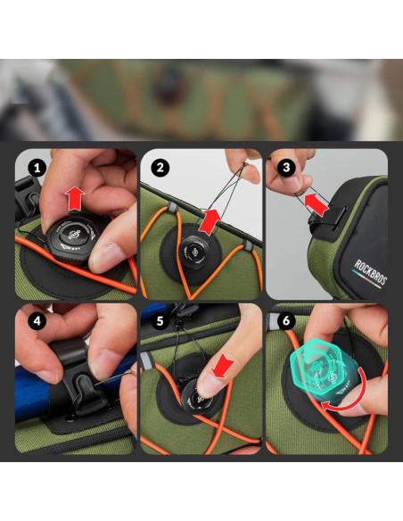 Torba pod ramę 2l rockbros tl003 road to sky wodoodporna – zielona