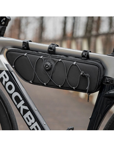 Torba pod ramę 2l rockbros tl003 road to sky wodoodporna – czarna