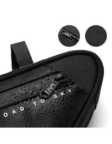 Torba pod ramę 2l rockbros tl003 road to sky wodoodporna – czarna