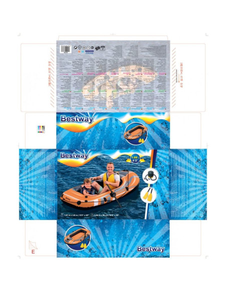 Bestway 61062 nadmuchiwana łódź podróże / rekreacja dmuchany ponton