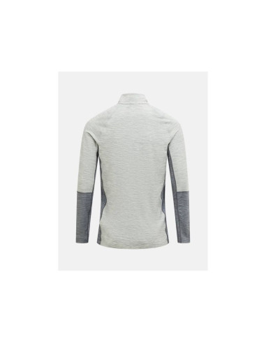 Bluza termoaktywna peak performance magic half zip wool-blend bl - med grey mel/grey mel rozmiar: l