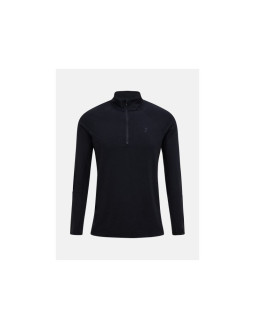 Koszulka termiczna peak performance magic half zip wool-blend baselayer men czarny