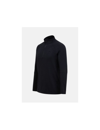 Koszulka termiczna peak performance magic half zip wool-blend baselayer men czarny