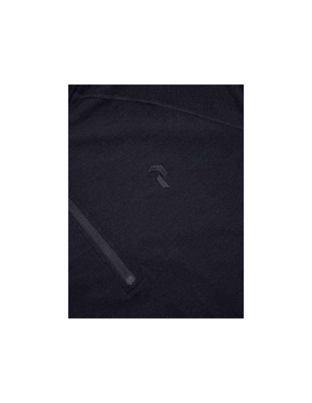 Koszulka termiczna peak performance magic half zip wool-blend baselayer men czarny