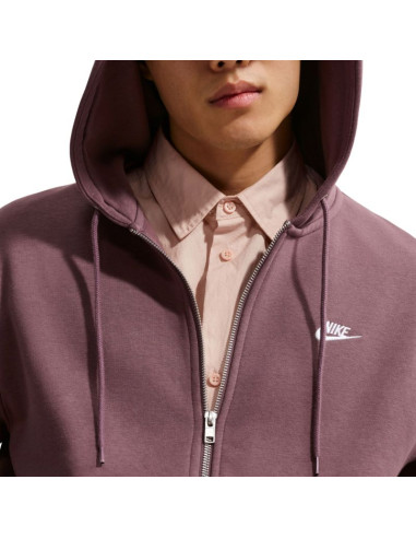Bluza męska nike club bb fz hoodie brązowa fn3861 502