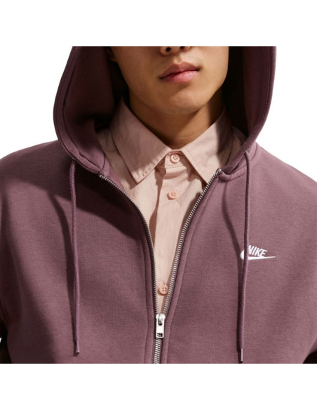 Bluza męska nike club bb fz hoodie brązowa fn3861 502