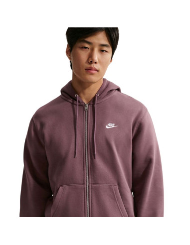 Bluza męska nike club bb fz hoodie brązowa fn3861 502