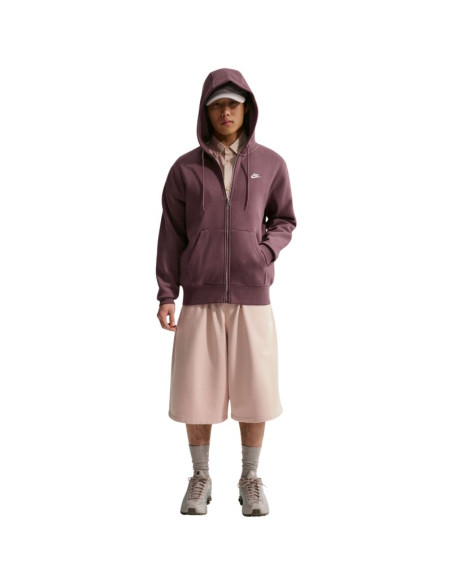 Bluza męska nike club bb fz hoodie brązowa fn3861 502